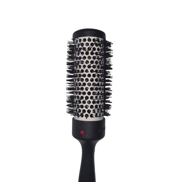 Denman D75 The Thermoceramic Hot Curl Hair Brush Medium Black Silver Bristle NEW - Picture 2 of 5
